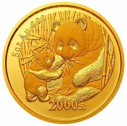 2005版熊貓貴金屬紀念幣5盎司金幣
