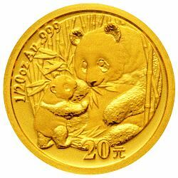 2005版熊貓貴金屬紀念幣1-20盎司金幣