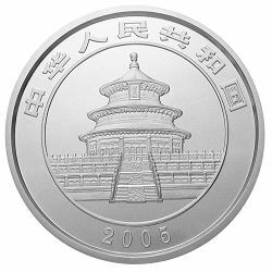 2005版熊貓貴金屬紀念幣1公斤銀幣