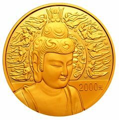 2004中國石窟藝術（麥積山）金銀紀念幣5盎司圓形金質紀念幣