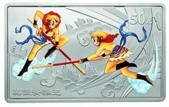 2004中國古典文學名著——《西遊記》彩色金銀紀念幣(第2組)5盎司長方形彩色銀質紀念幣