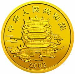 2003中國民間神話故事彩色金銀紀念幣（第3組）1-2盎司彩色圓形金質紀念幣