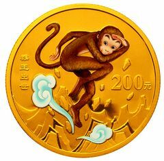 2003中國古典文學名著——《西遊記》彩色金銀紀念幣（第1組）1-2盎司圓形彩色金質紀念幣