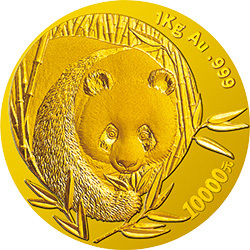 2003版熊貓貴金屬紀念幣1公斤圓形金質紀念幣
