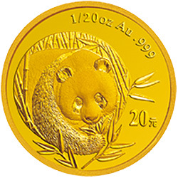 2003版熊貓貴金屬紀念幣1-20盎司圓形金質紀念幣