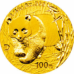 2001版熊貓金銀紀念幣1-4盎司金質紀念幣