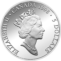 1998白求恩到達中國60周年紀念銀幣1盎司圓形銀質紀念幣B