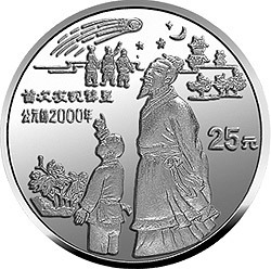 1994中國古代科技發明發現金銀鉑紀念幣（第3組）1-4盎司圓形鉑質紀念幣A