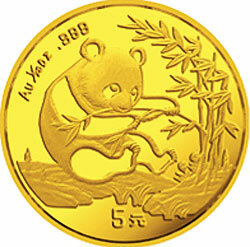 1994版熊貓金銀鉑及雙金屬紀念幣1-20盎司圓形金質紀念幣