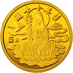 1993年觀音紀念金幣1-20盎司金幣A