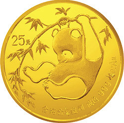 1985版熊貓金銀銅紀念幣1-4盎司圓形金質紀念幣