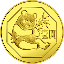 1985版熊貓金銀銅紀念幣12.7克圓形銅質紀念幣