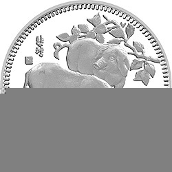 1983中國癸亥（豬）年金銀紀念幣15克圓形銀質紀念幣
