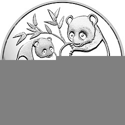 1983年版熊貓金銀銅紀念幣27克圓形銀質紀念幣