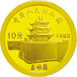 1983馬可·波羅金銀紀念幣1克圓形金質紀念幣