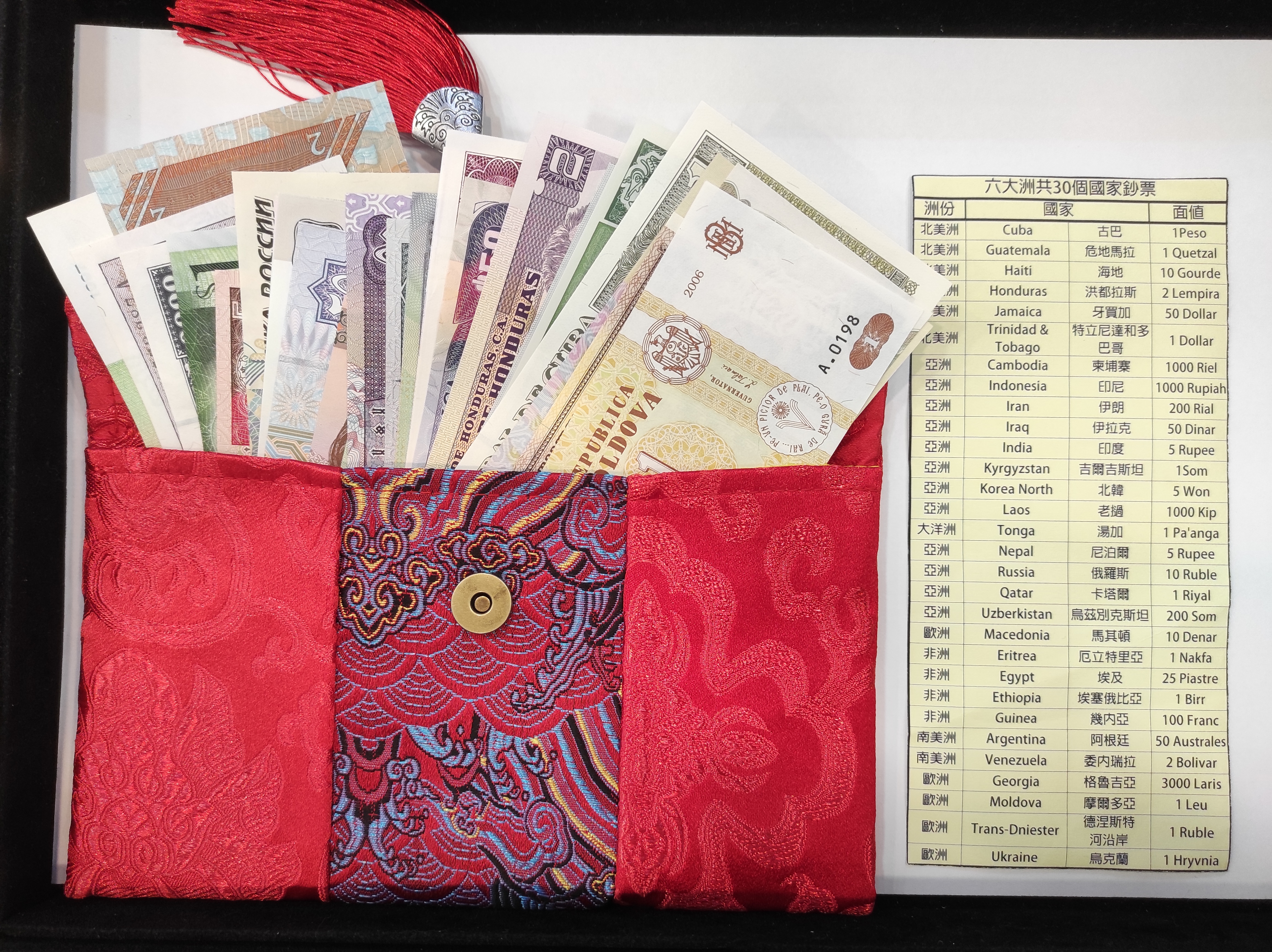 28國共52張紙鈔禮品紅包