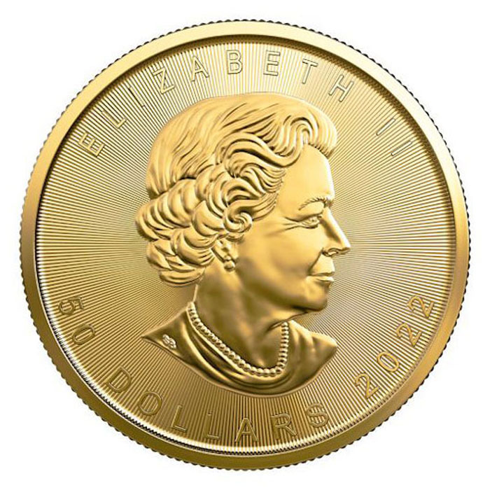 2022版加拿大楓葉1盎司/安士金幣