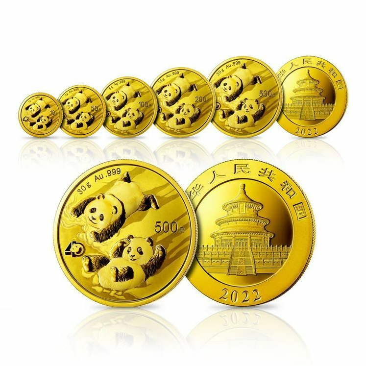 2022版熊貓投資金幣5V套裝