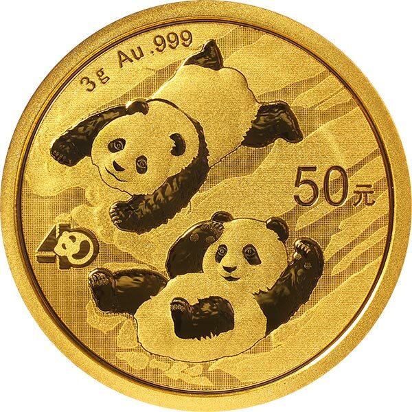 2022版熊貓3克投資金幣