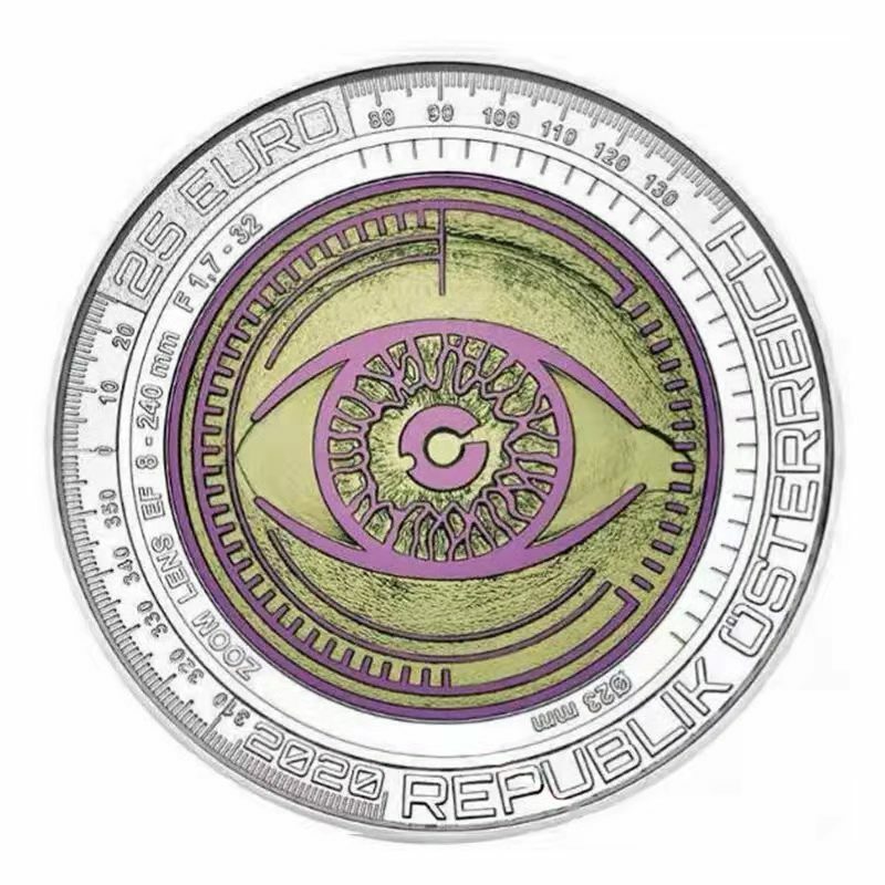 2020 奧地利 大數據16.5克鈮銀雙金屬紀念幣