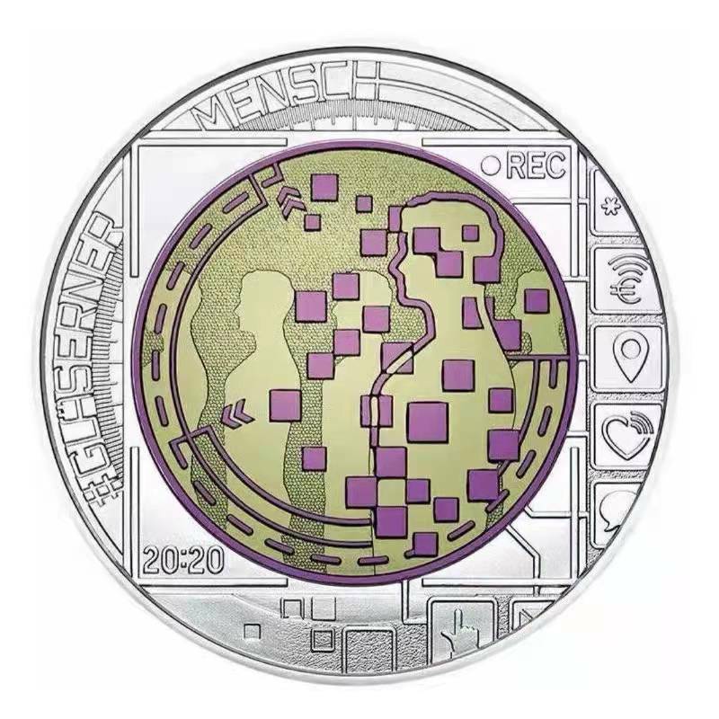 2020 奧地利 大數據16.5克鈮銀雙金屬紀念幣