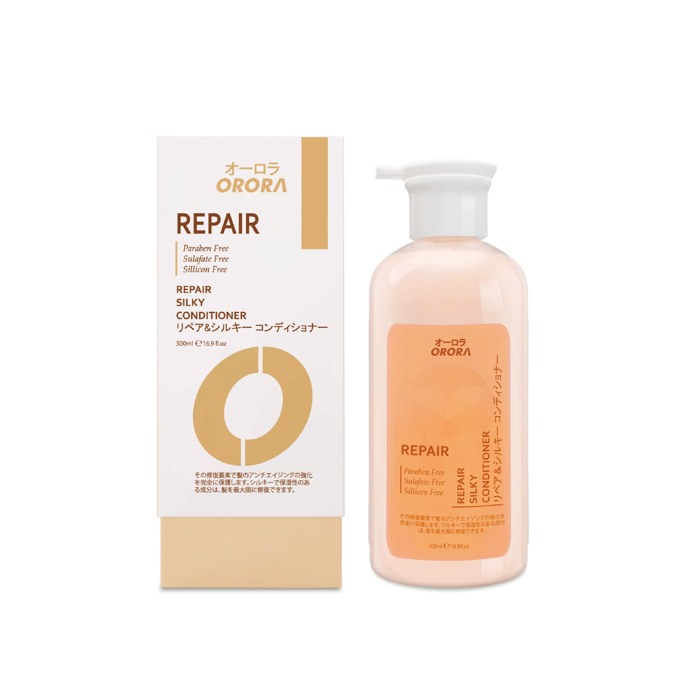 日本 ORORA 修護絲滑護髮素 (500ml)