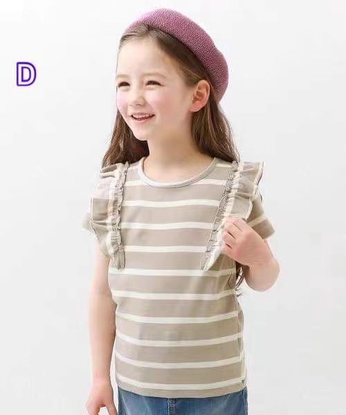 (現貨) 女童 Ruffle Design Tee (S04102)
