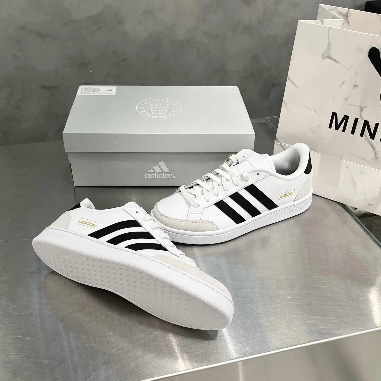 Adidas Neo Grand Court Se 白黑 白鞋 基本款 復古 德訓鞋 FW3277