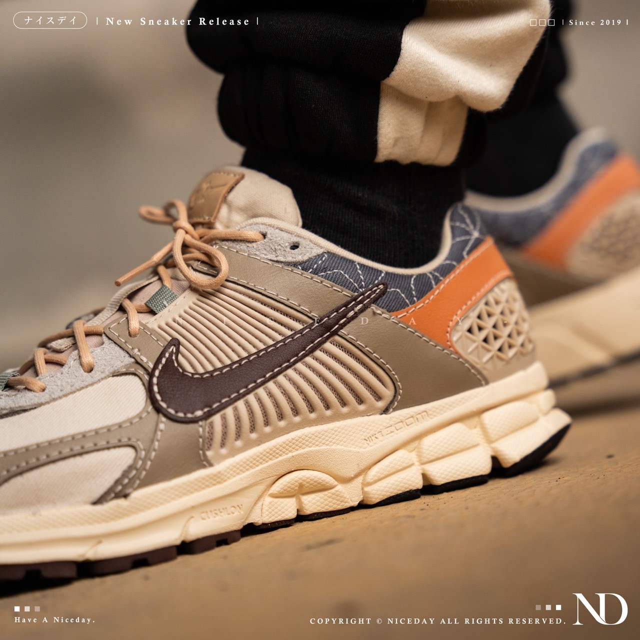 NICEDAY 現貨 Nike Zoom Vomero 5 Sashiko 卡其棕 牛仔拼接 刺繡 男款 FZ5051-121