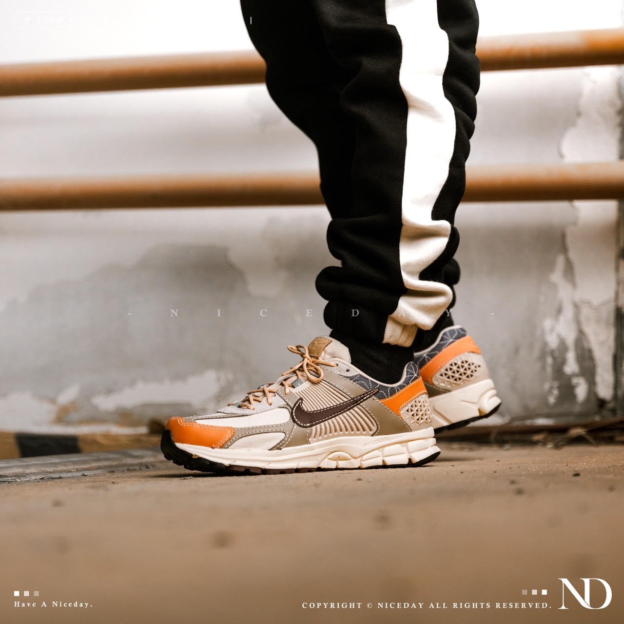 NICEDAY 現貨 Nike Zoom Vomero 5 Sashiko 卡其棕 牛仔拼接 刺繡 男款 FZ5051-121