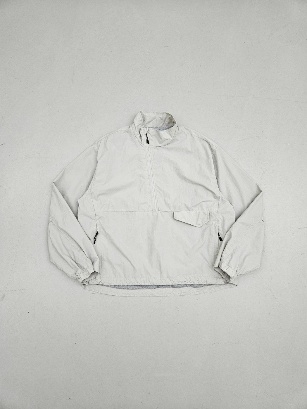 淨色企領半拉鍊連帽風褸 SPECTOR-059JK