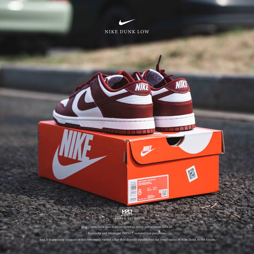 Nike Dunk Low Retro 酒紅白 紅白 DD1391-601