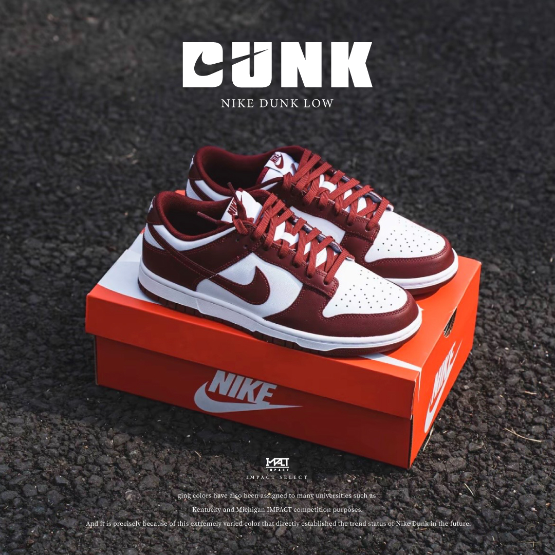 Nike Dunk Low Retro 酒紅白 紅白 DD1391-601