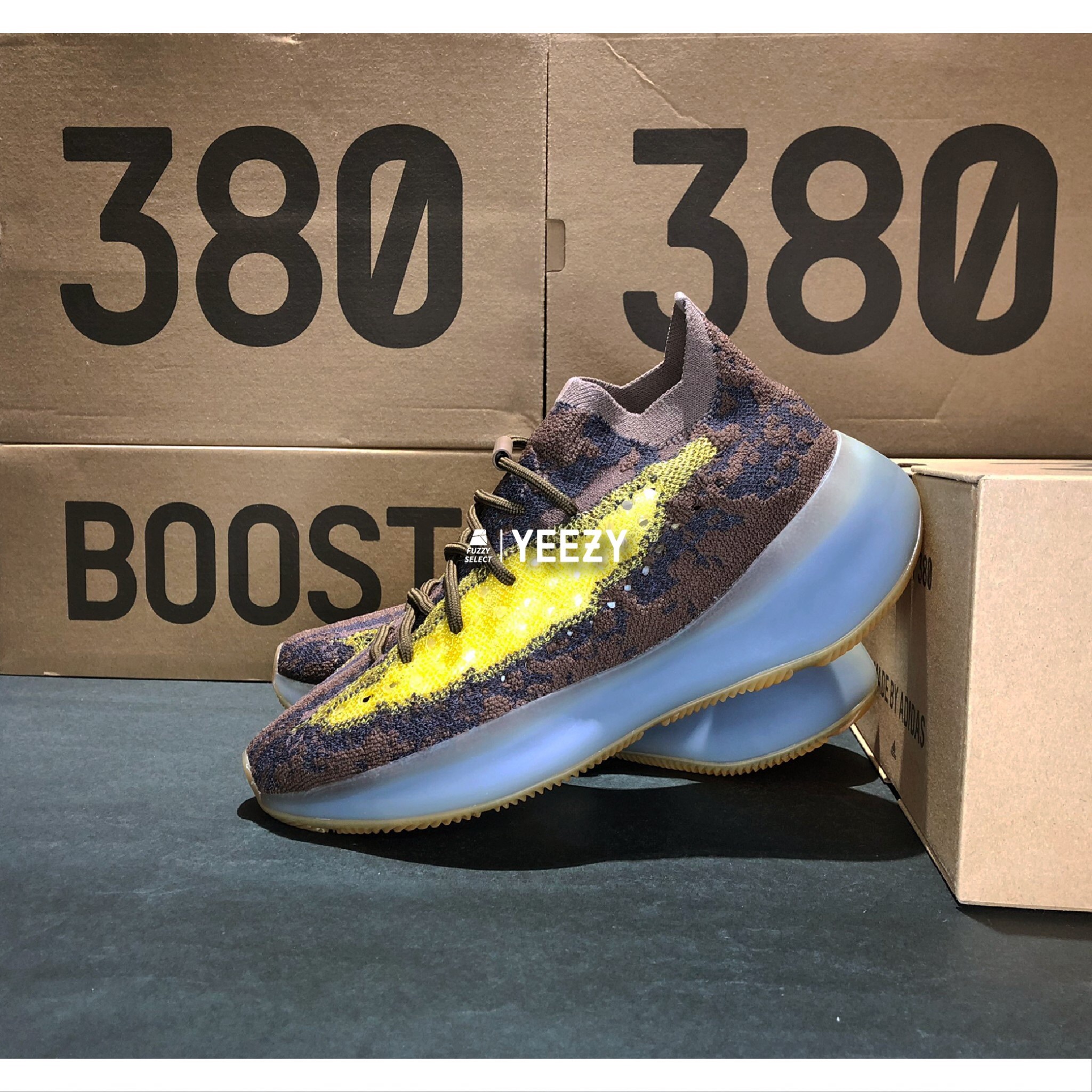 【逢甲 FUZZY】Adidas Yeezy Boost 380 Lmnte 棕黃 全反光 FZ4982 H02541