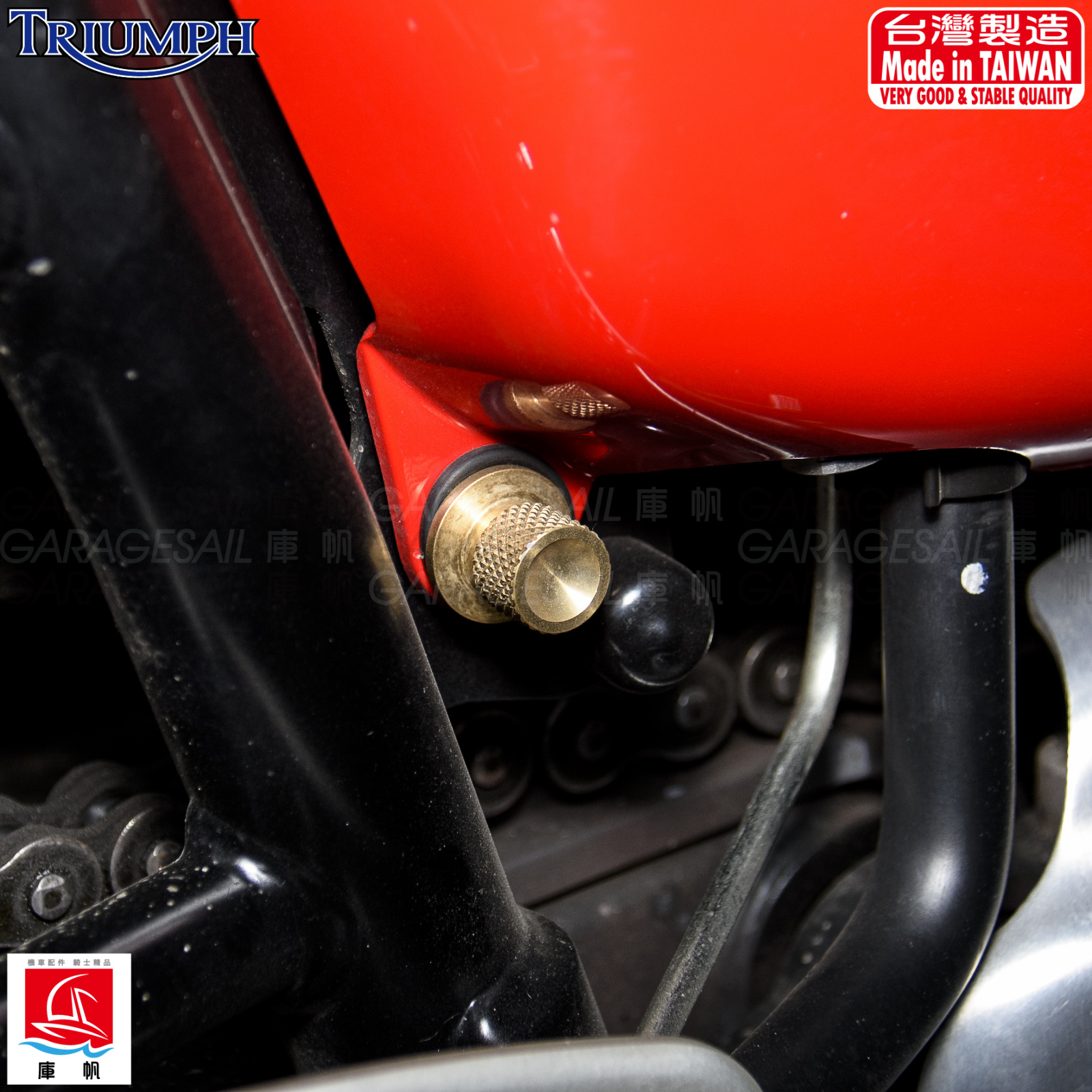 氣冷凱旋 專用 側蓋螺絲 黃銅