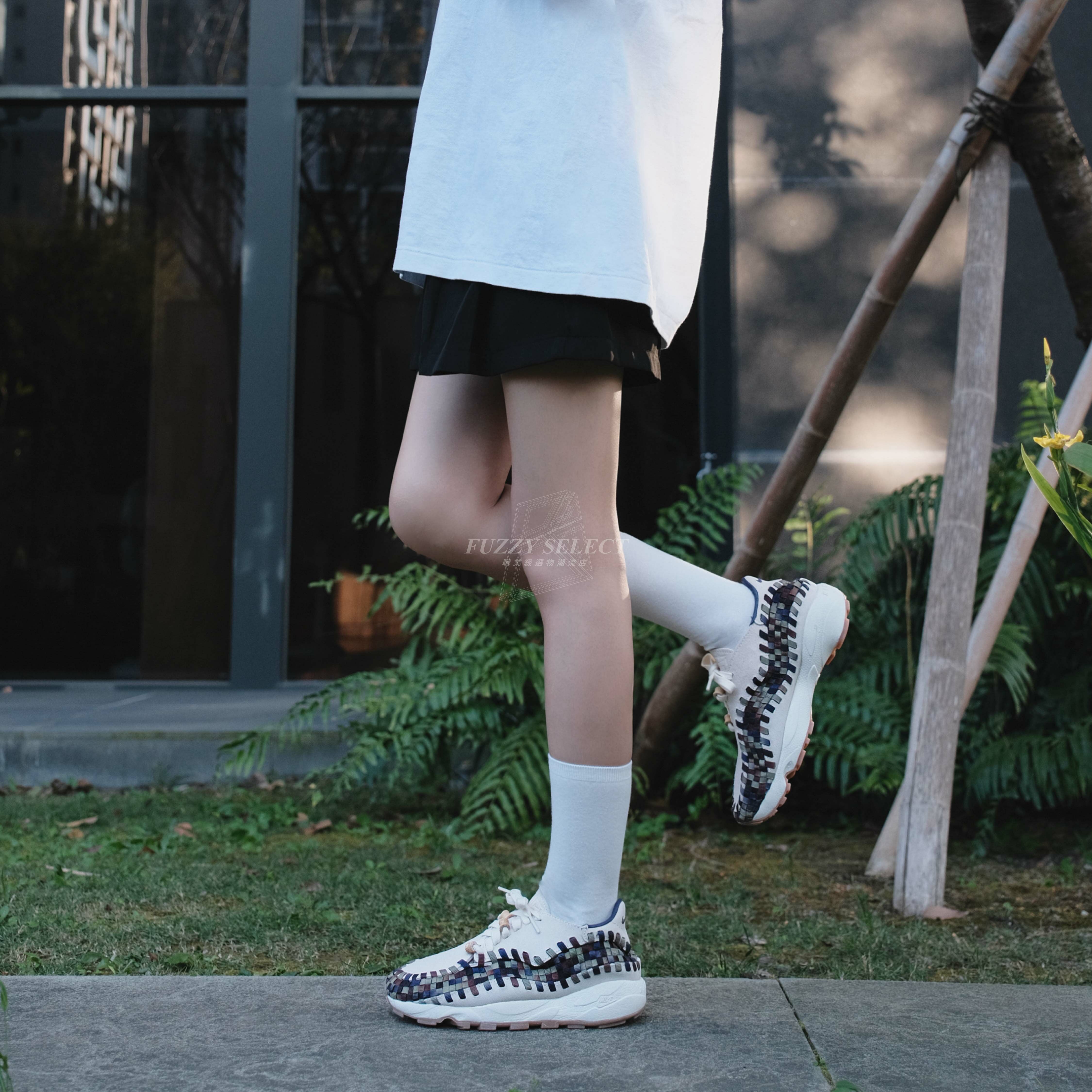 【逢甲 FUZZY】W Nike Air Footscape Nai-Ke 編織 米色 耐克 FV3615-191