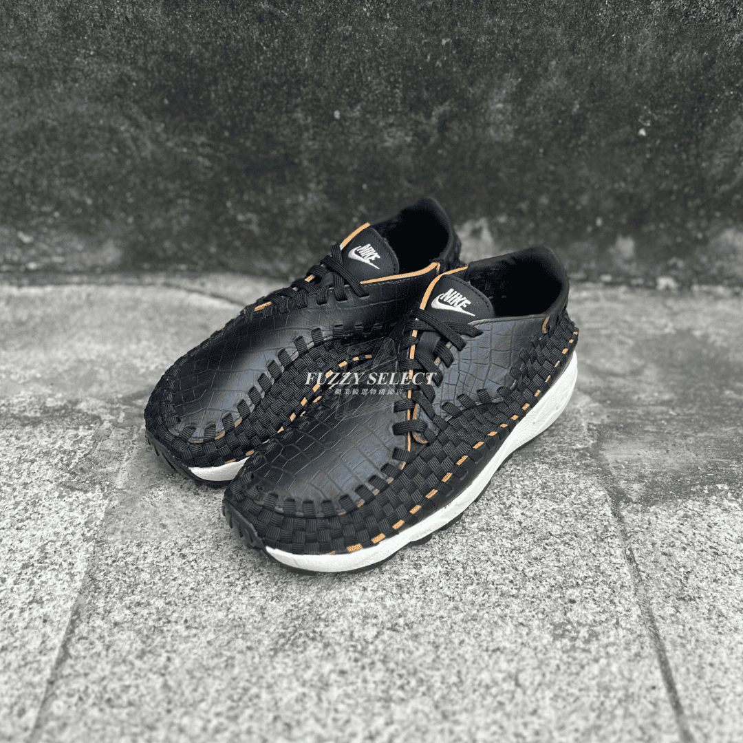 【逢甲 FUZZY】W Nike Air Footscape Black Croc 編織 鱷魚皮 FQ8129-010