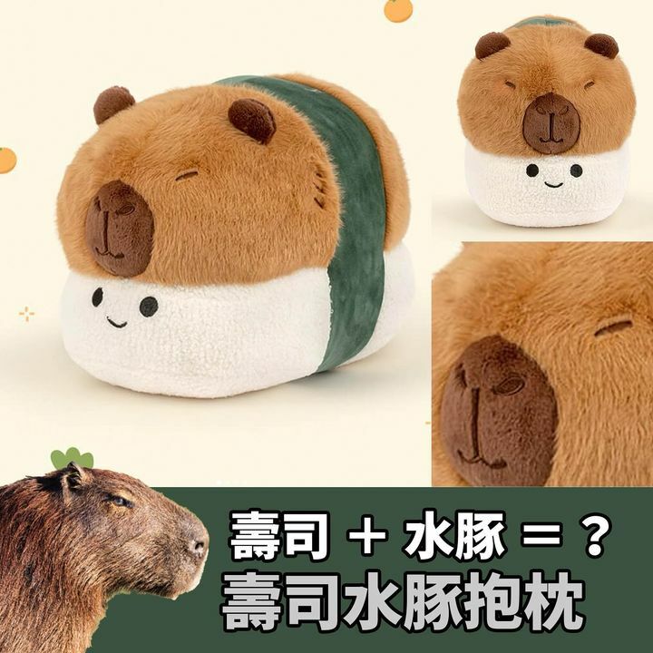 水豚壽司抱枕