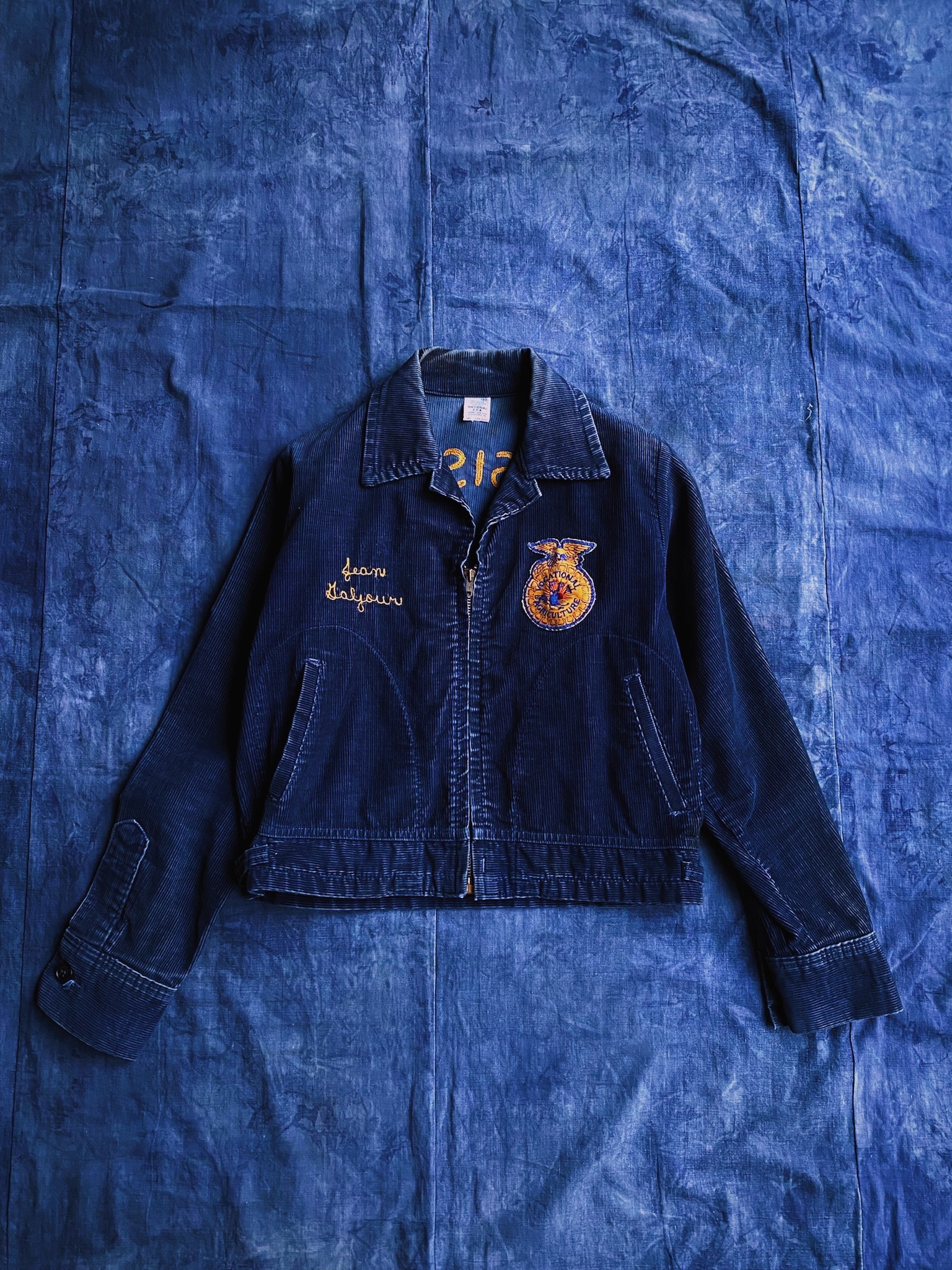 FFA 刺繍 カバーオール 70s Vintage FFA Jacket /美國農耕隊燈芯絨外套