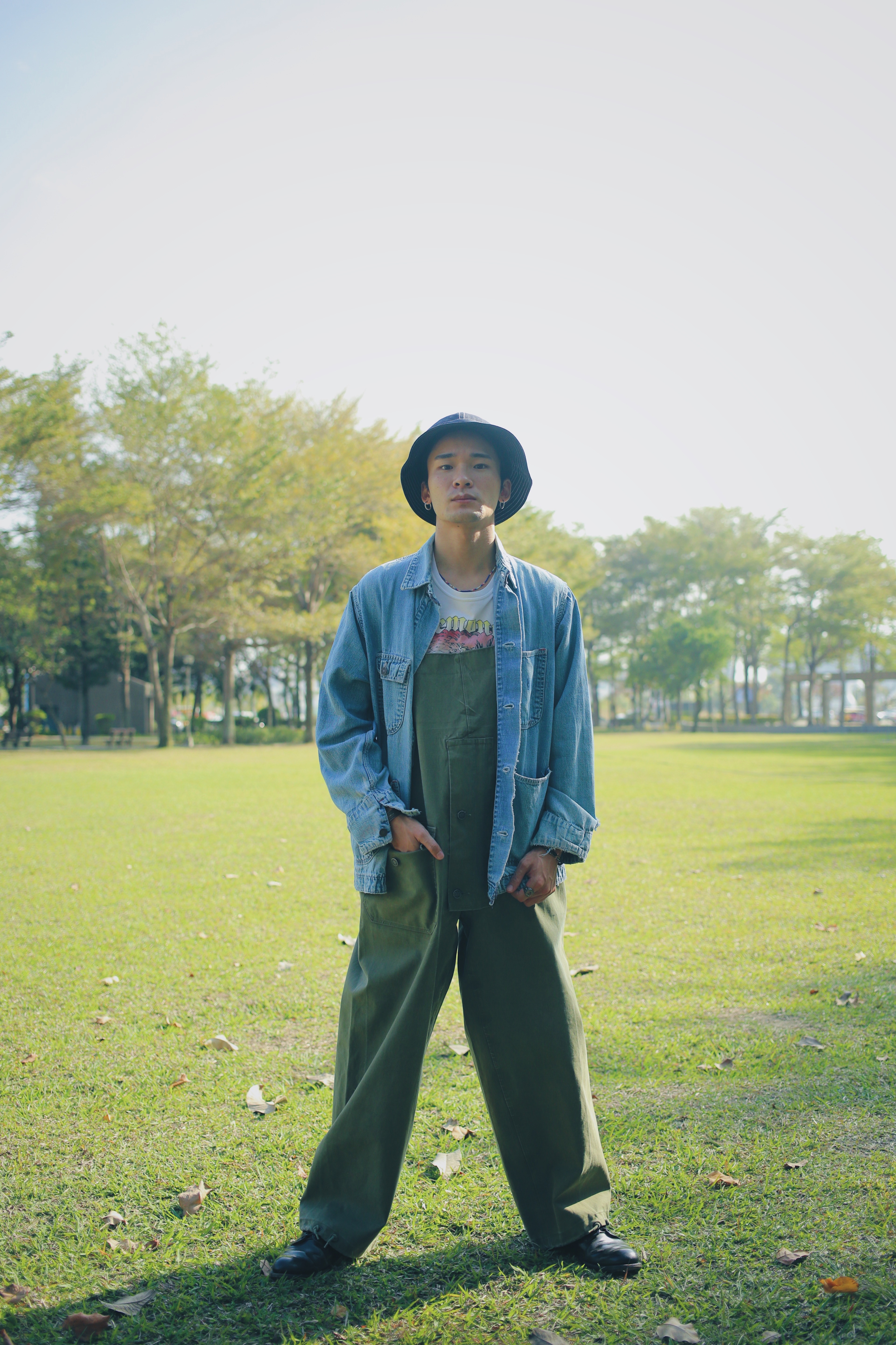 Vintage railroad chore jacket /美式鐵道工裝四口袋丹寧外套