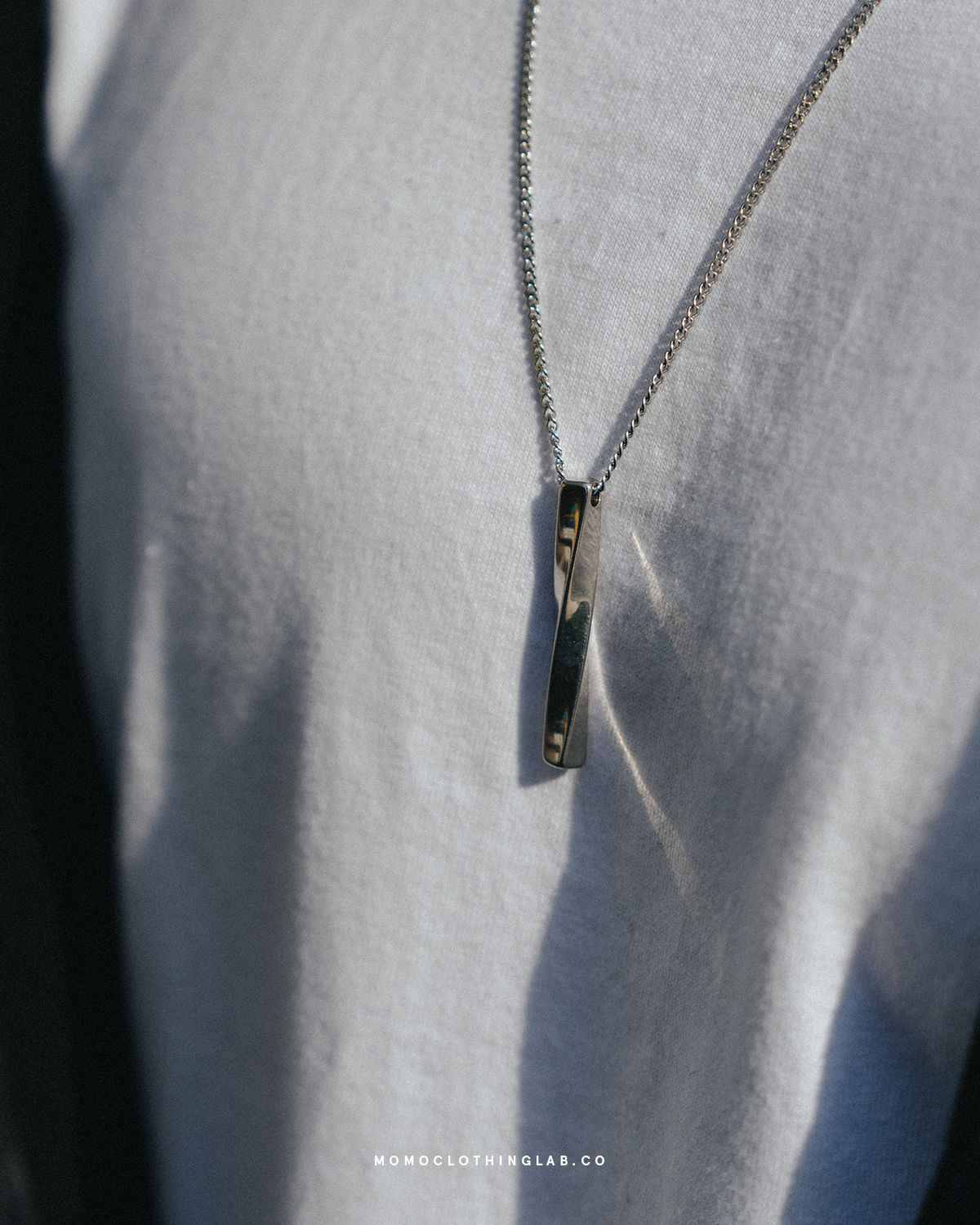 #現貨 (ACCN583) 鋼項鍊 螺旋直槓