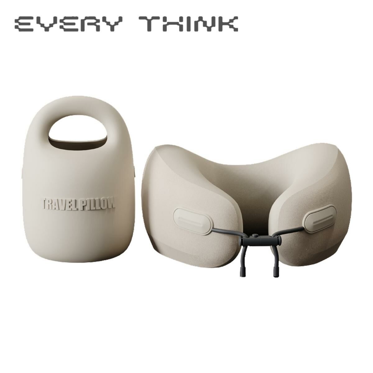 EVERY THINK - Travel Neck Pillow ES2 Ergonomic Neck Pillow | Airplane Pillow | Travel Pillow | Neck Pill