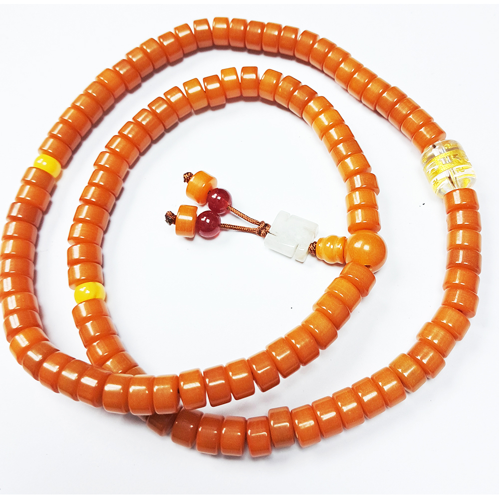 六字真言(水晶)&菩提根108念珠4*7mm【十方】135836