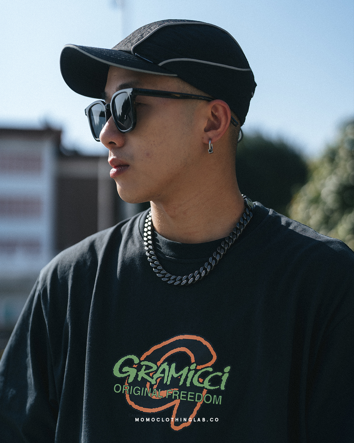 #現貨 (ACCN582) 鋼項鍊 極重工霧黑古巴項鍊