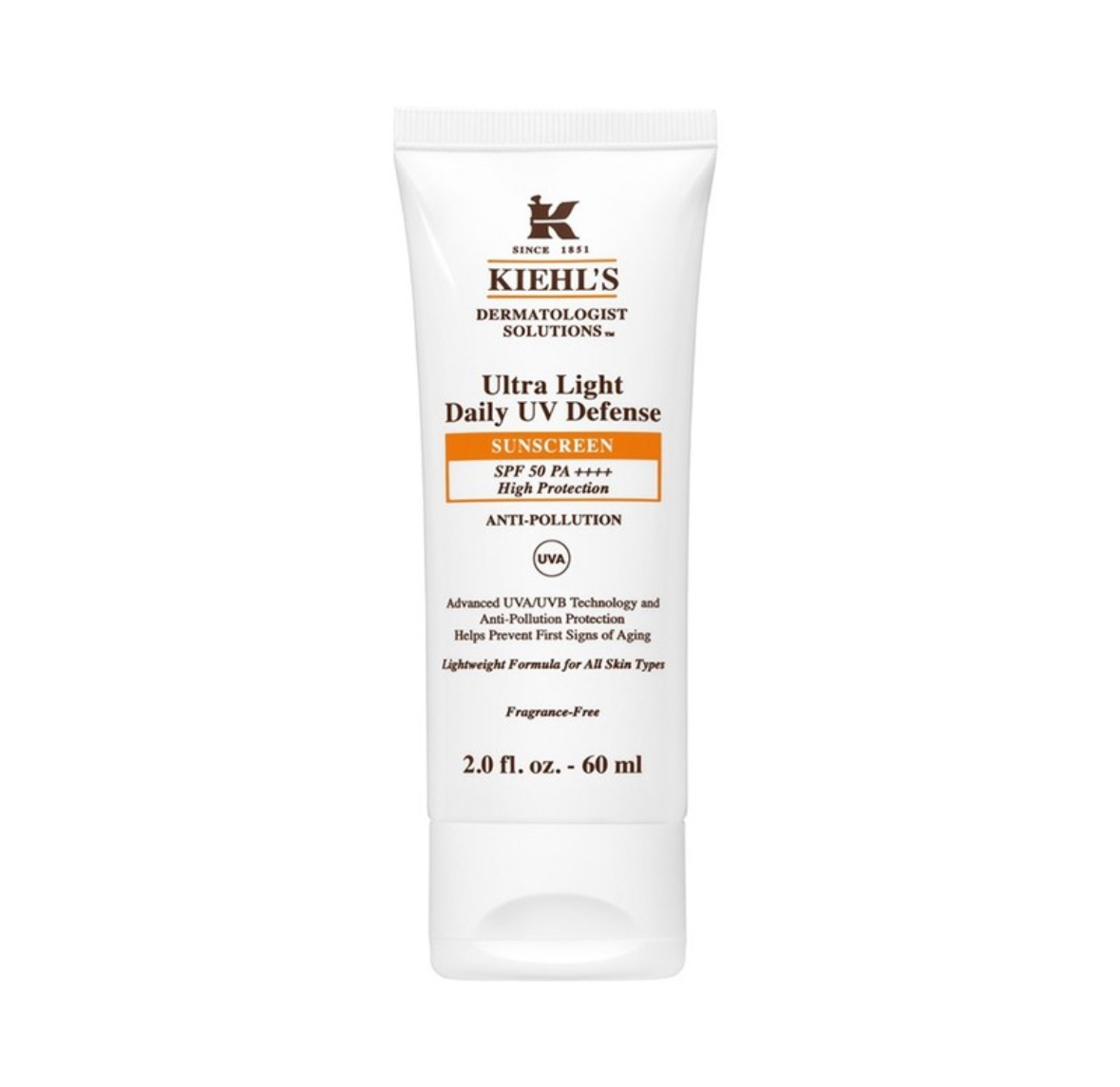 KIEHL'S 醫學全效抗污染輕柔防曬乳 SPF50+ PA++++ 60ml