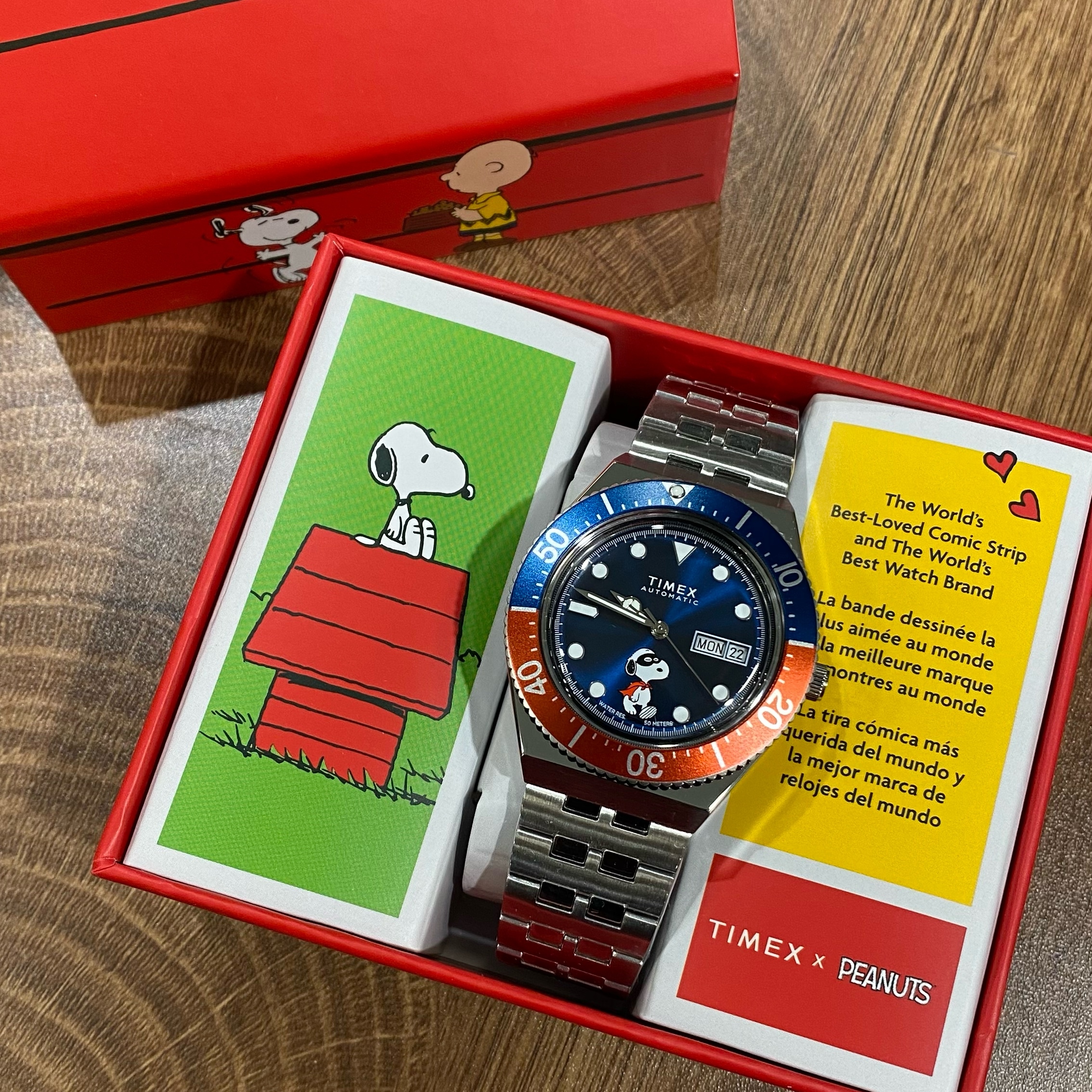 Timex M79 Peanuts Masked Marvel 40mm TW2W47500 鋼帶機械錶