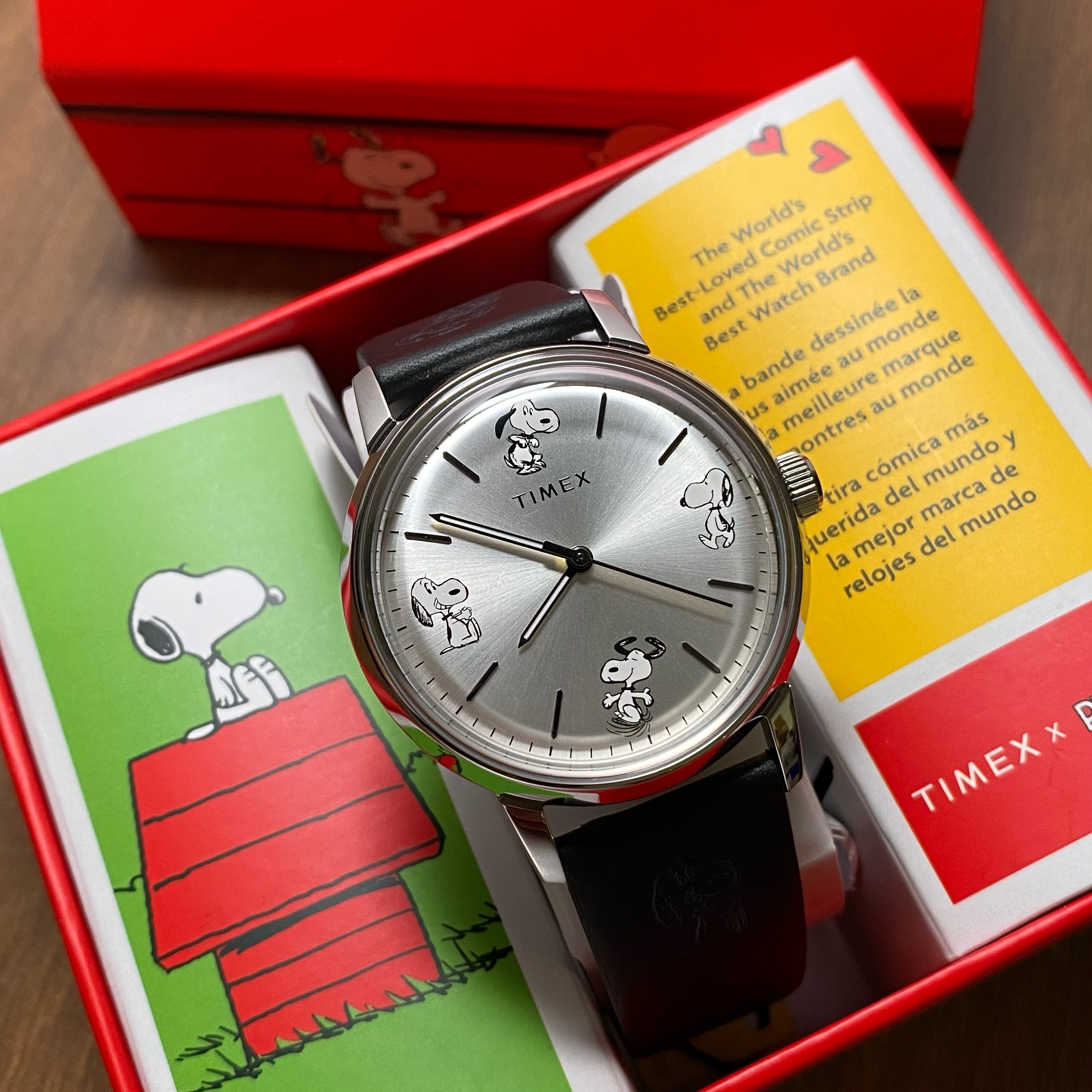 Timex Marlin® Automatic x Peanuts Sketch 40mm TW2W54000 皮帶機械錶