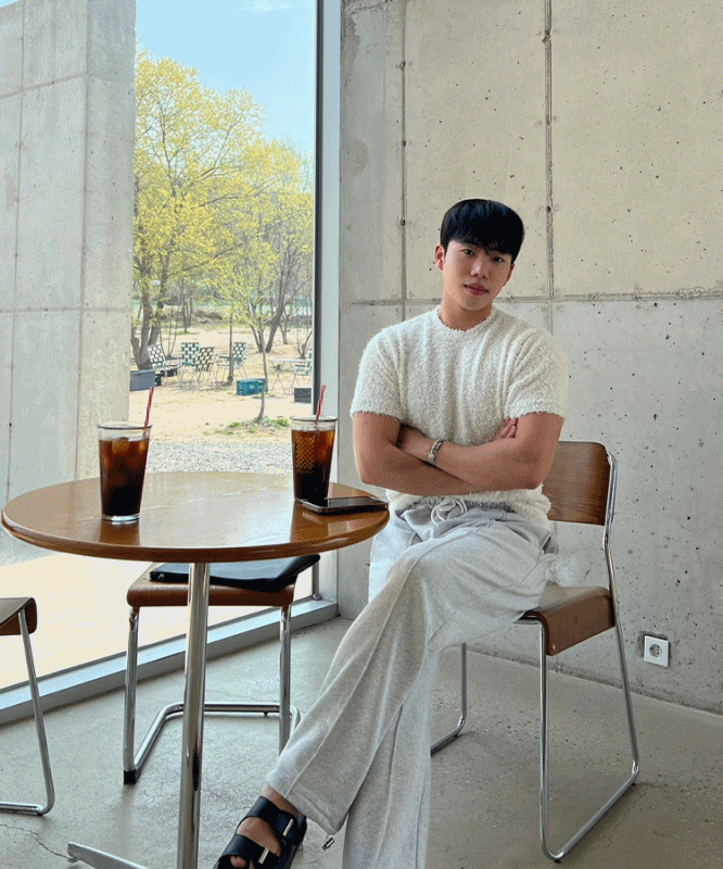 Mazen毛圈布圈圈紗短袖T恤