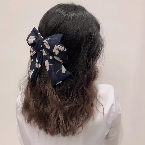 [2 FOR RM10] Japanese Floral Ribbon Hair Clip