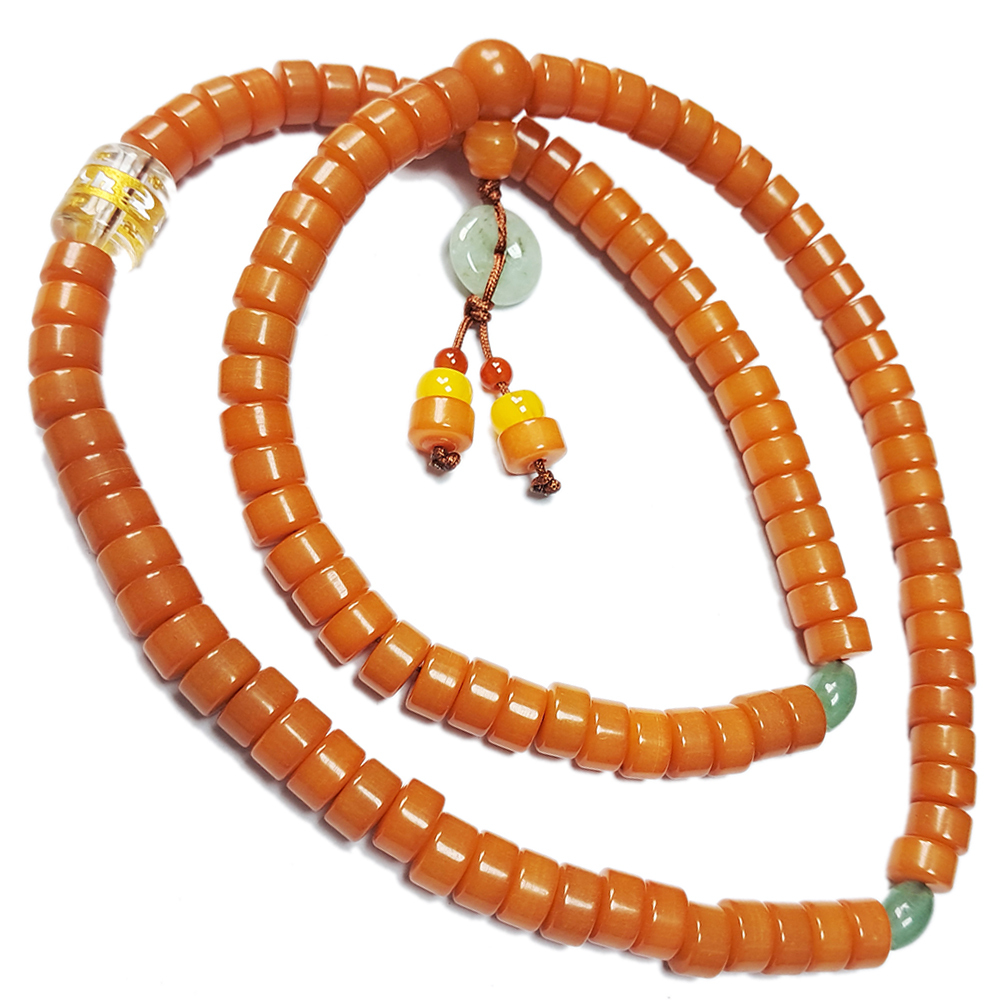 六字真言(水晶)&菩提根108念珠4*7mm【十方】135837